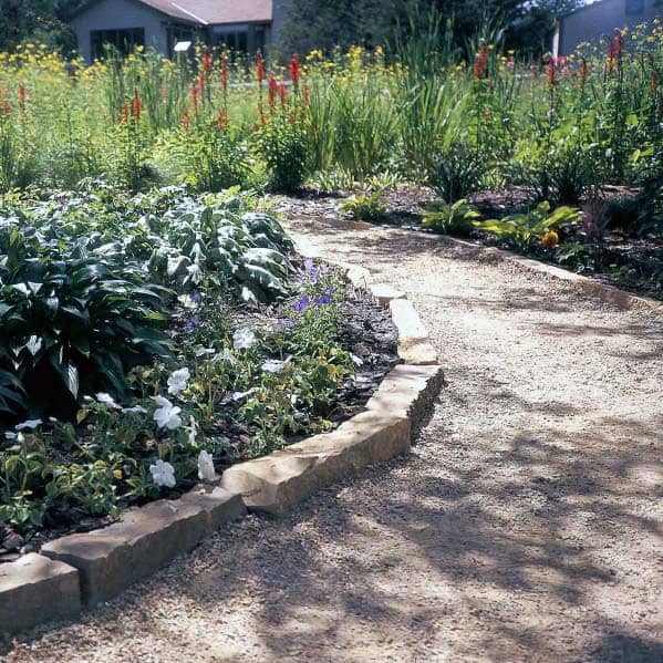 floral gravel landscape