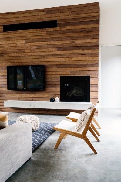 Design Ideas For Hardwood Wall In Living Room