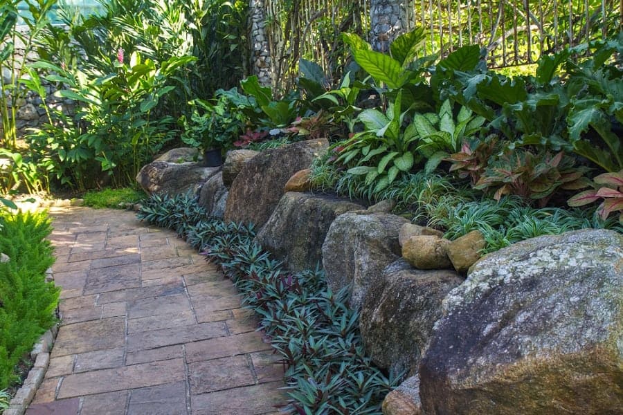 large rock bouldered walkway