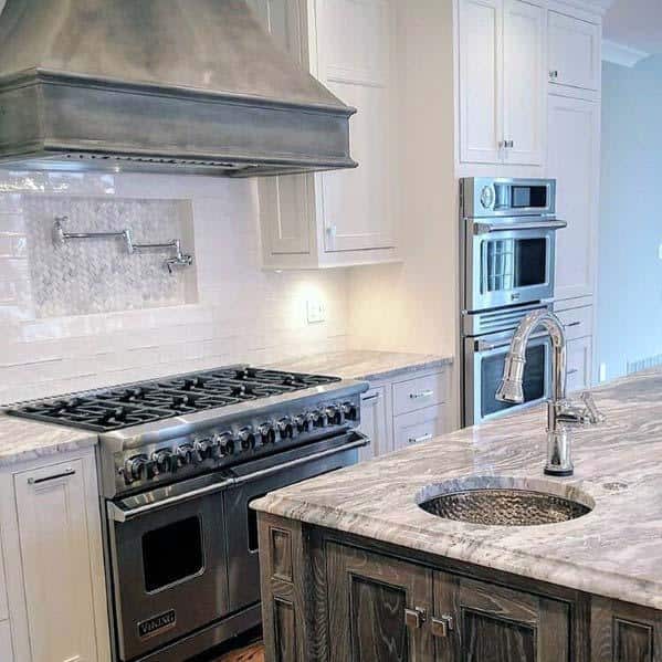 white washed kitchen hood