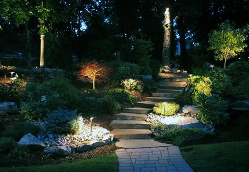 hardscape walkway lights