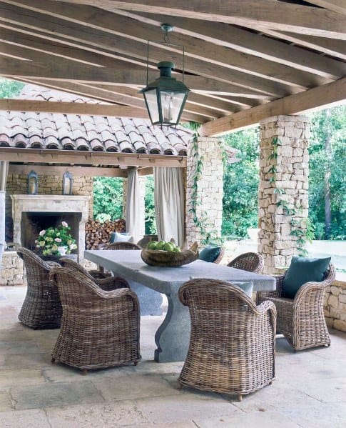 single covered fireplace 