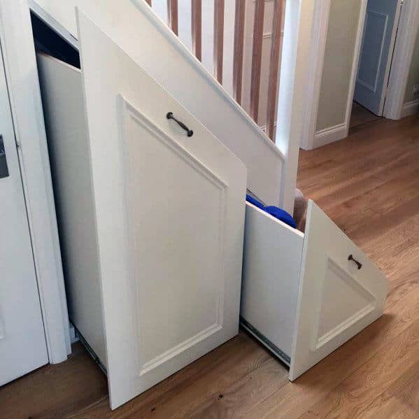designs under stairs angled storaged cabinets