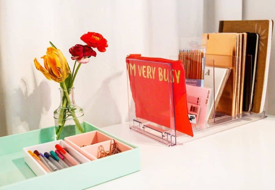 cubicle desk organizer decor