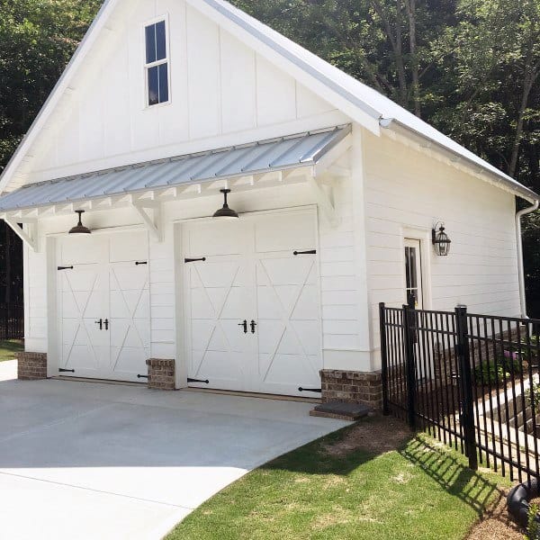Detached Garage Ideas White