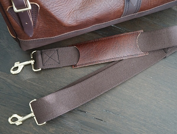 Detached Shoulder Strap Duluth Pack Bison Leather Sportsman Duffel For Men