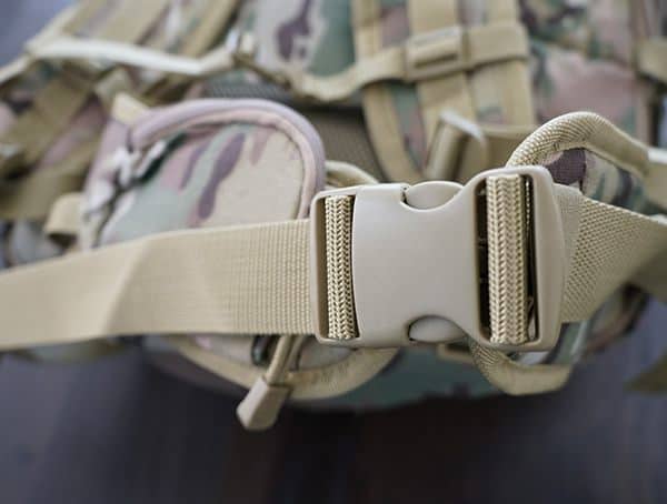 Detail Snap Buckle Waist Belt Mercury Tactical Recon Backpack
