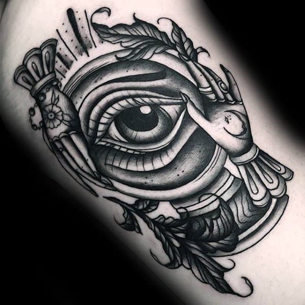 Detailed Arm Crystal Ball Male Tattoos