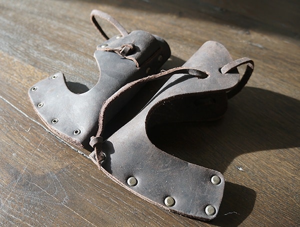 Detailed Hults Bruk Leather Shealths For Axe And Hatchet