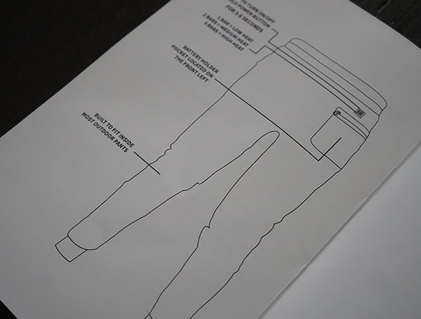 Diagram Gobi Heat Basecamp Heated Baselayer Pants For Men