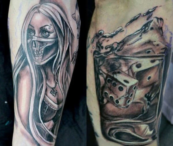 Dice Tattoos Ideas For Males