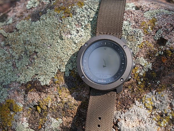 Digital Mens Hunting Watch Suunto Traverse Alpha With Foliage Strap