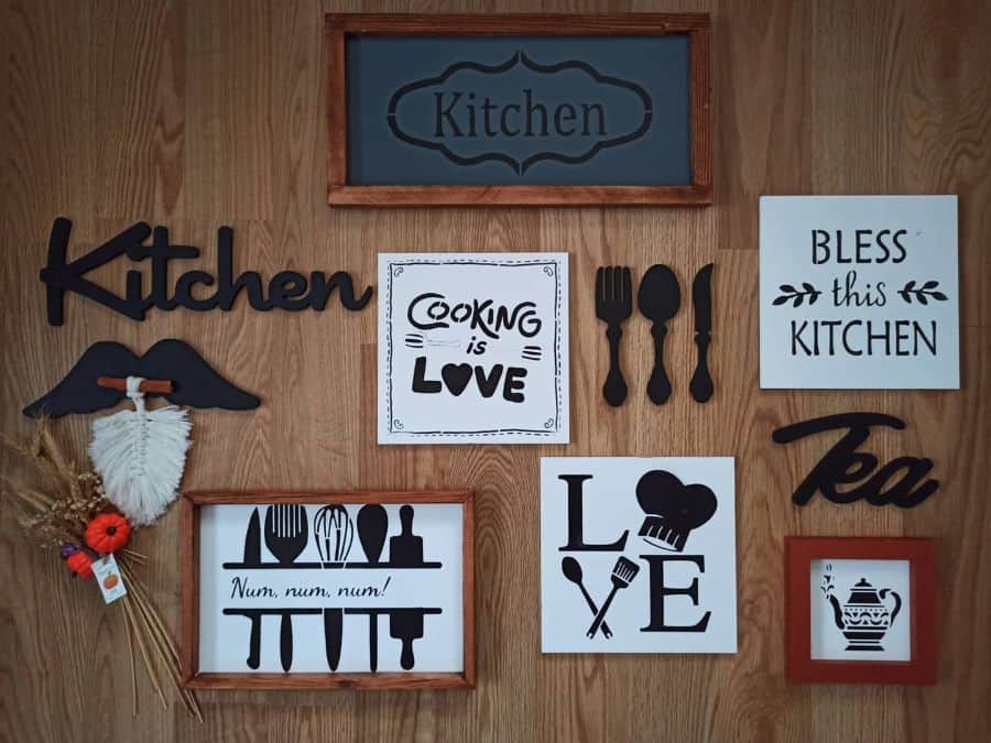 picture wall ideas in kitchen 