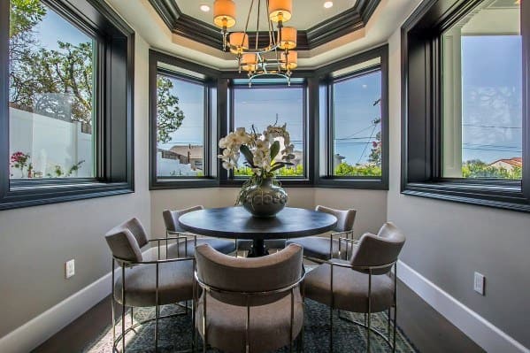 Dining Room Black And White Trey Ceiling Ideas