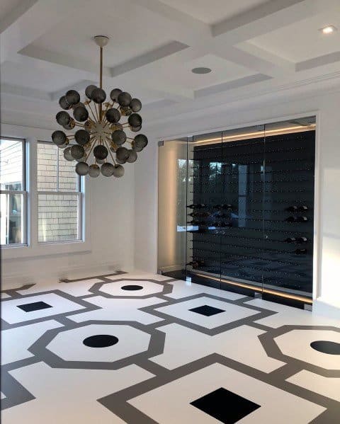 Dining Room Excellent Interior Ideas Painted Floor