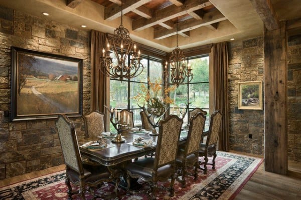 Dining Room Ideas With Rustic Design