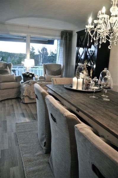 Dining Room With Rustic Design