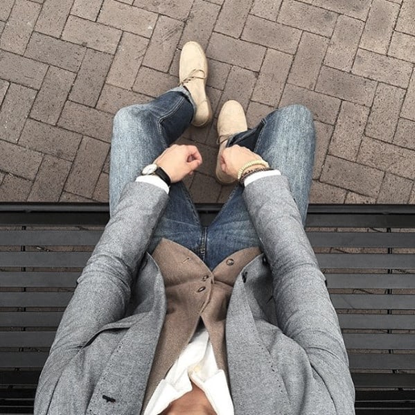 Distinctive Mens Business Casual Outfits Styles Jeans With Grey Blazer