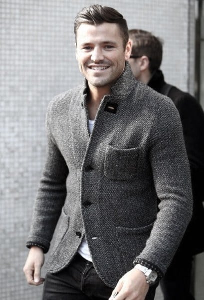 Distinctive Mens Casual Wear Styles Grey Cardigan