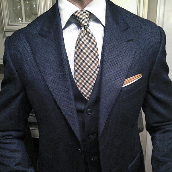 Distinctive Mens Navy Blue Suit Styles