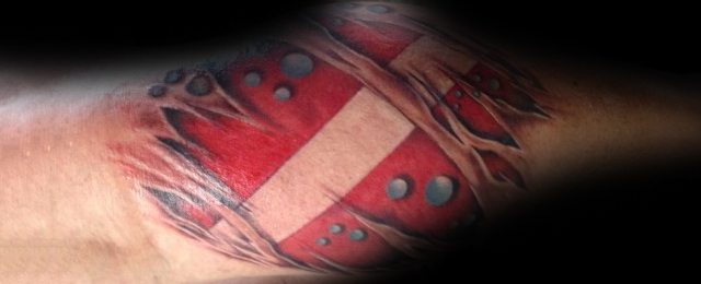Dive Flag Tattoo Ideas For Men