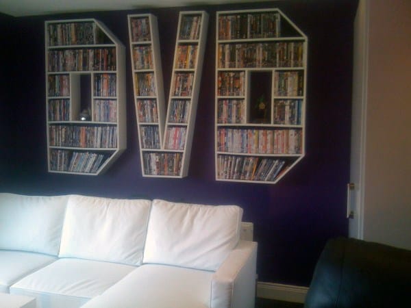 Diy Dvd Storage Wall