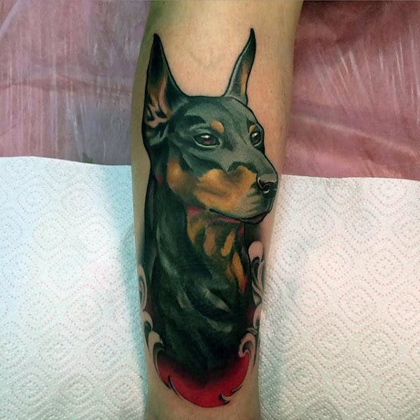 Doberman Pincher Male Tattoo Designs