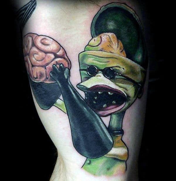 Doctor Finklestein Guys Night Before Christmas Bicep Tattoos