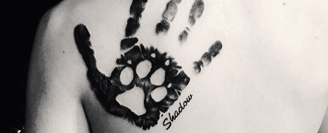 Dog Paw Tattoo Designs For Men
