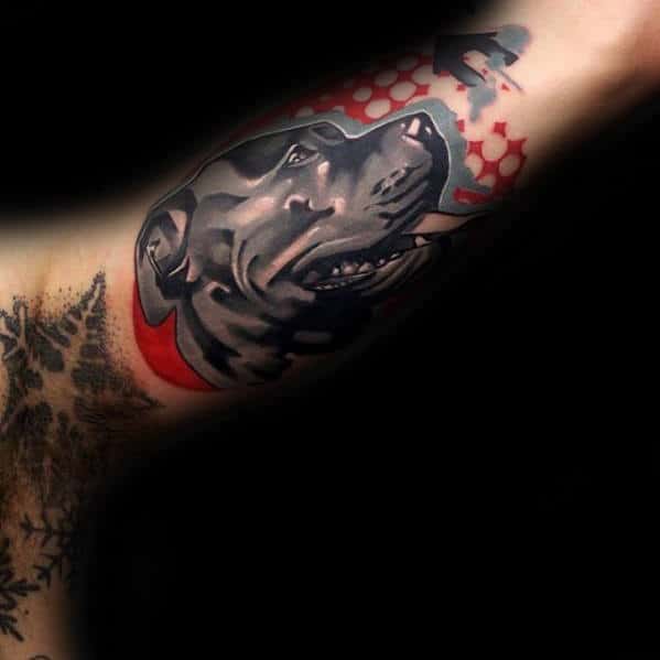 Dog Portrait Unusual Inner Arm Tattoos For Gentlemen