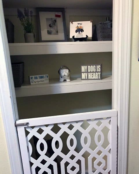 white gate dog room 
