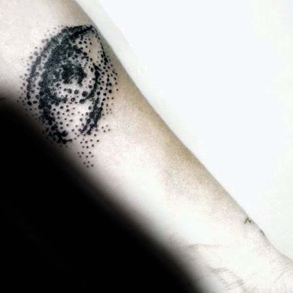 Dotwork Eye Pop Art Mens Tattoos