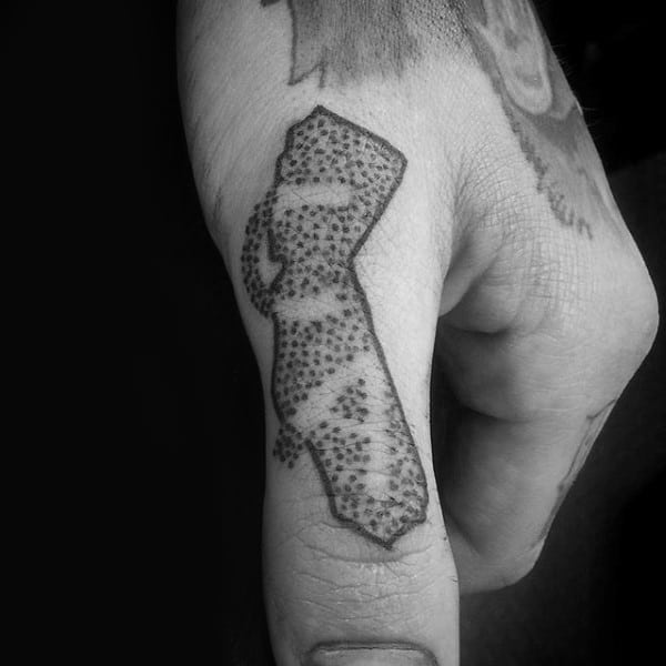 Dotwork Guys Ca California Thumb Tattoo