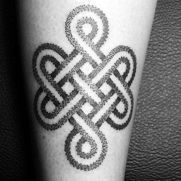 Dotwork Guys Endless Knot Arm Tattoos