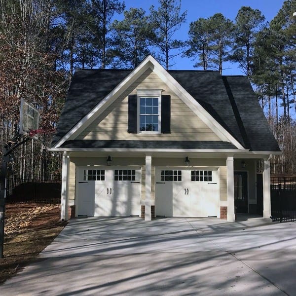 Double Car Detached Garage Ideas