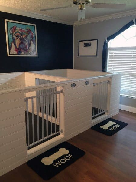 double dog homes gray gates hardwood floor