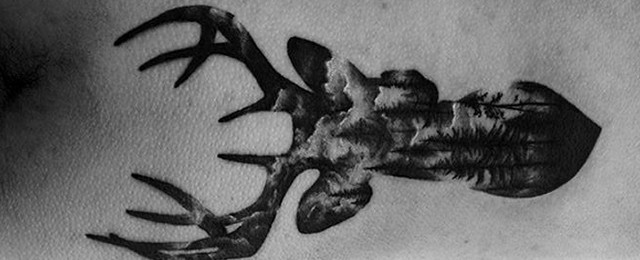 Double Exposure Tattoo Designs For Men