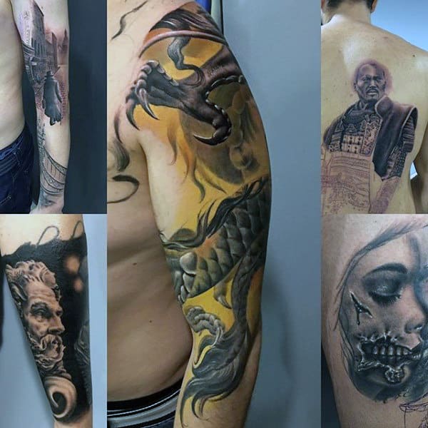 Dragon Claw Unique Mens Sleeve Tatoto