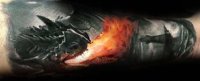 Dragon Forearm Tattoo Designs For Men
