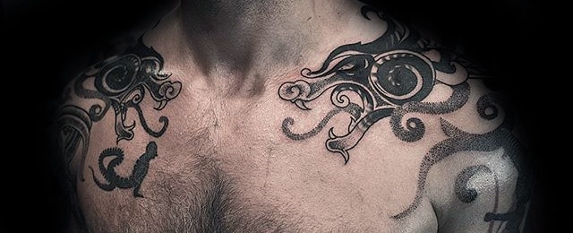 Dragon Shoulder Tattoo Designs For Men