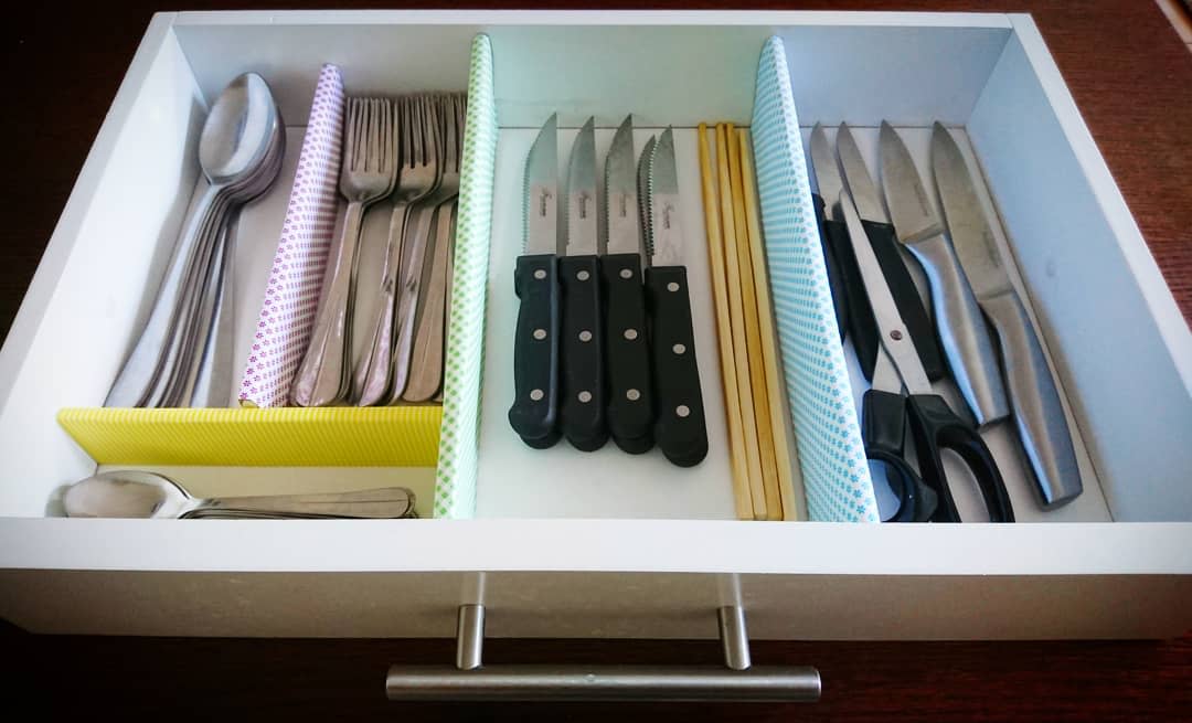 neat kitchen utensils drawer divider