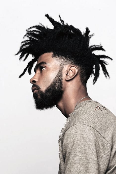 Dreads With Medium Beard Styles For Black Men