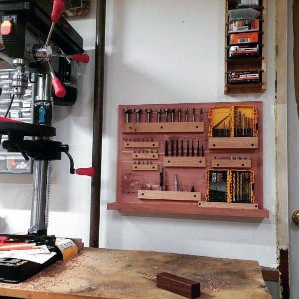 Drill Bit Holder Rack Tool Storage Ideas