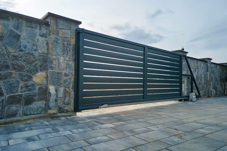 automatic iron sliding driveway gate