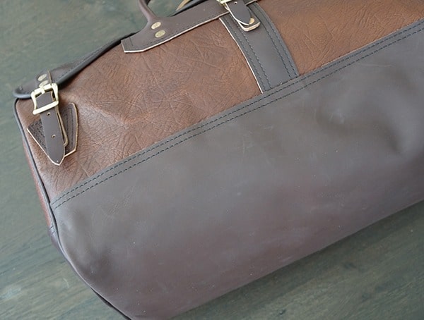 Duluth Pack Bison Leather Sportsman Mens Duffel Bottom