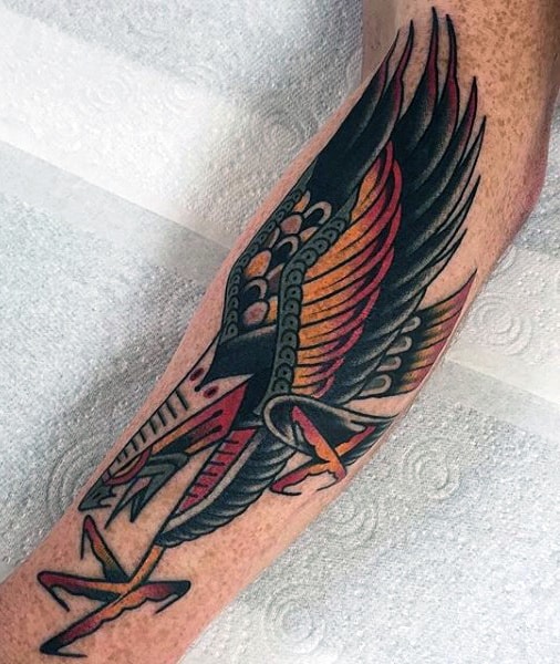 Color Eagle Tattoo Designs For Men