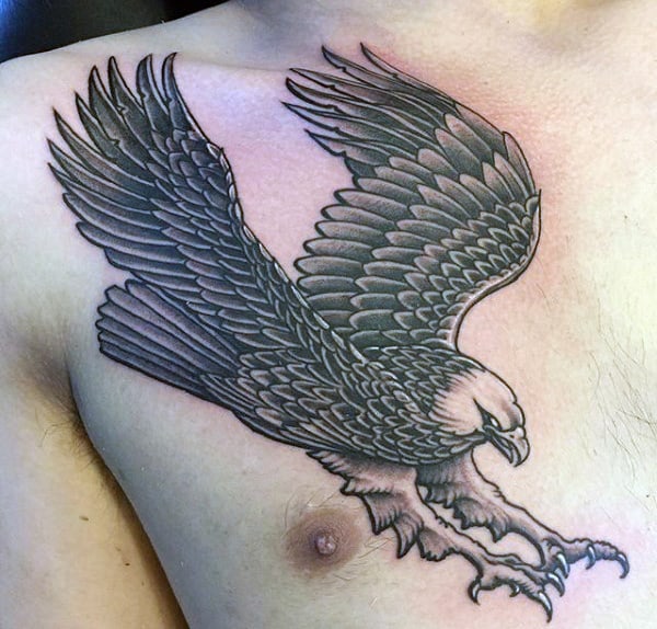 Eagle Tattoos Designs For Men On Chest