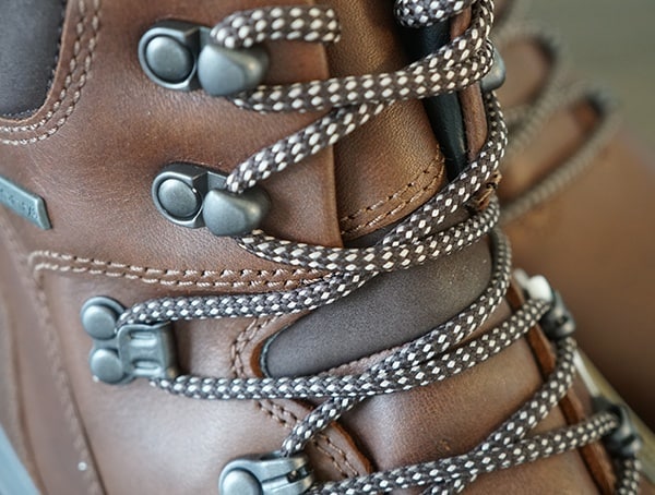 Ecco Rugged Track Gtx Hi Boots Laces With Metal Hardware