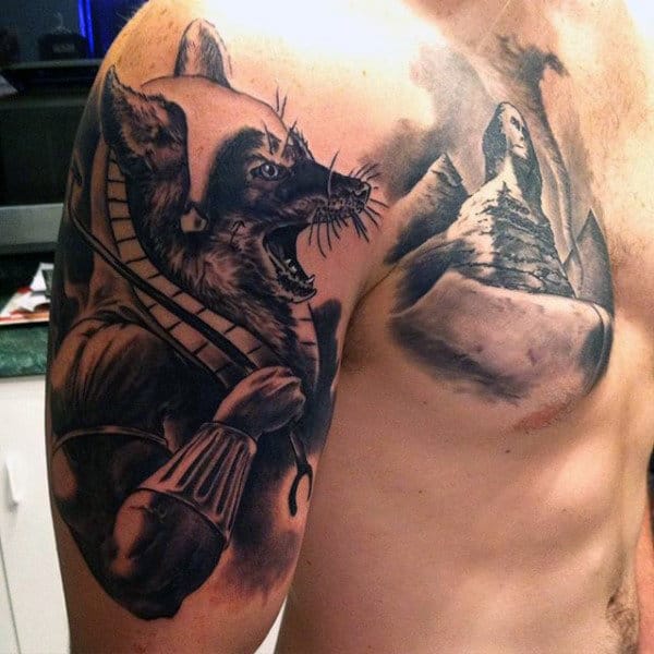 Egyptian Hieroglyphics Tattoos For Males