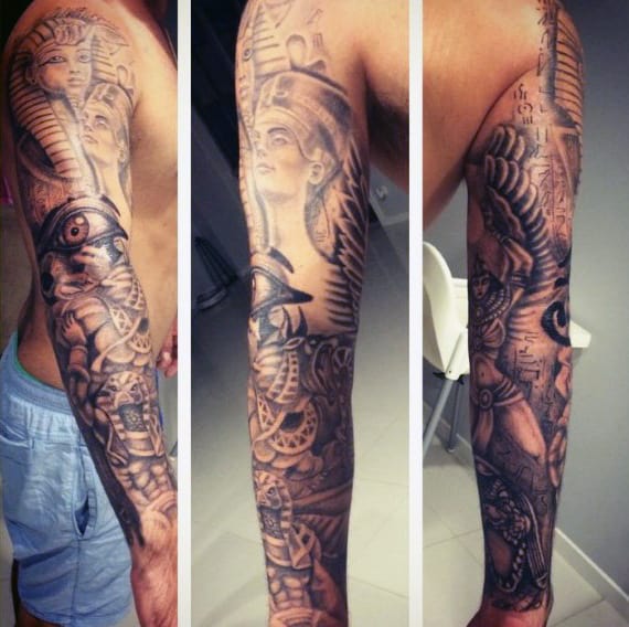 Egyptian Men's Sphinx Tattoos